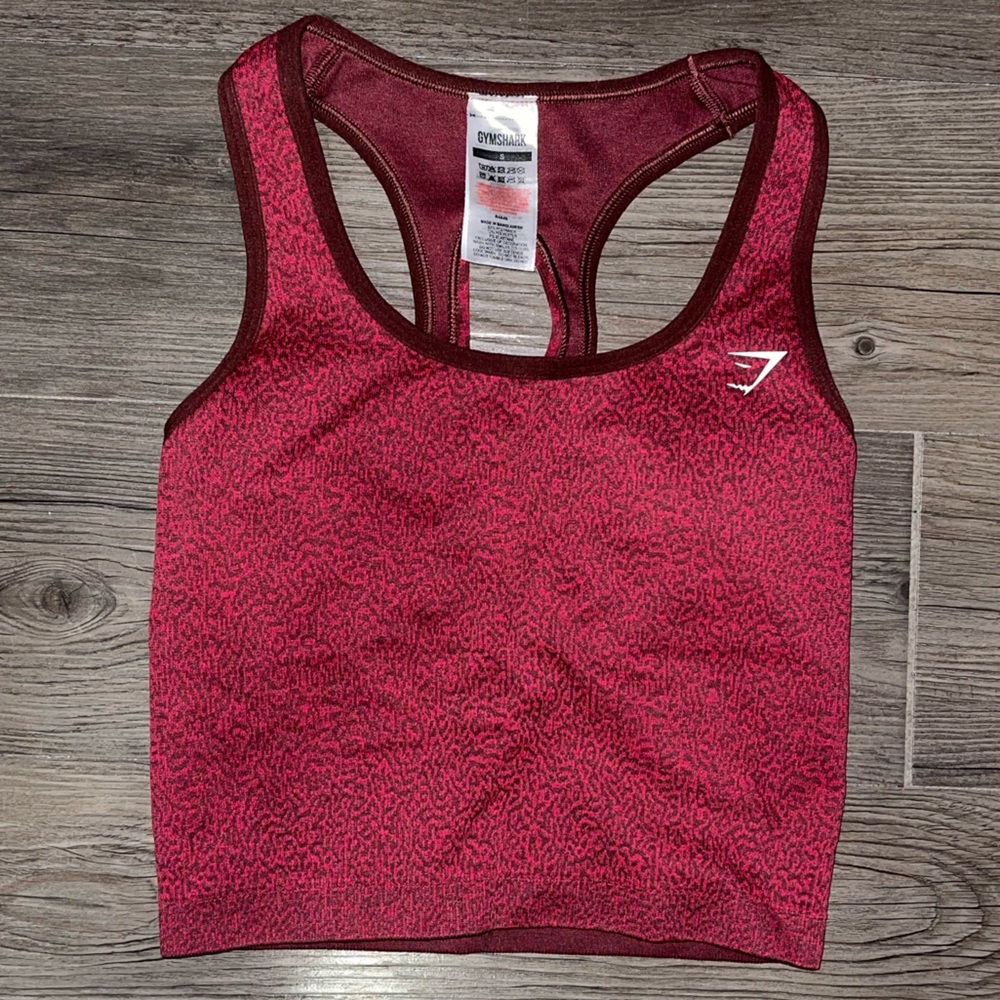 Gymshark Adapt Animal Seamless Crop Tank - Reef | Cherry Brown